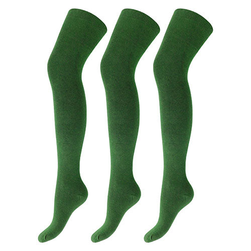 Green over clearance the knee socks