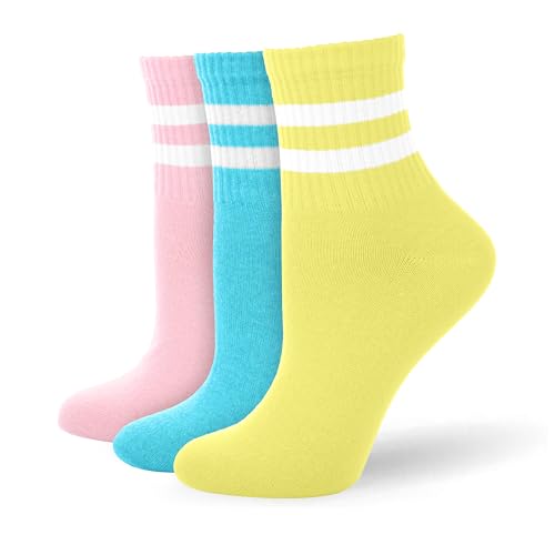 Socksmad 6 Pairs Ladies Black White Low Cut Sports Socks Breathable Crop Ankle Liners for Women 4-7 UK