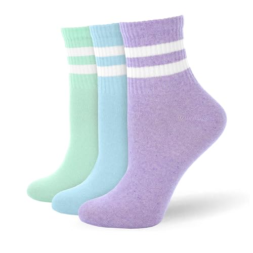 Socksmad 6 Pairs Ladies Black White Low Cut Sports Socks Breathable Crop Ankle Liners for Women 4-7 UK