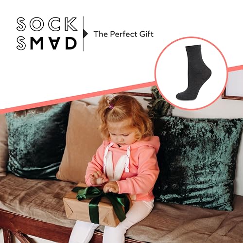 Socksmad Boys Girls Childrens Kids Back to School 12 Pairs Cotton Rich Plain Ankle School Socks Sizes 0-2½, 3-5½, 6-8½, 9-12, 12½-3½, 4-5½