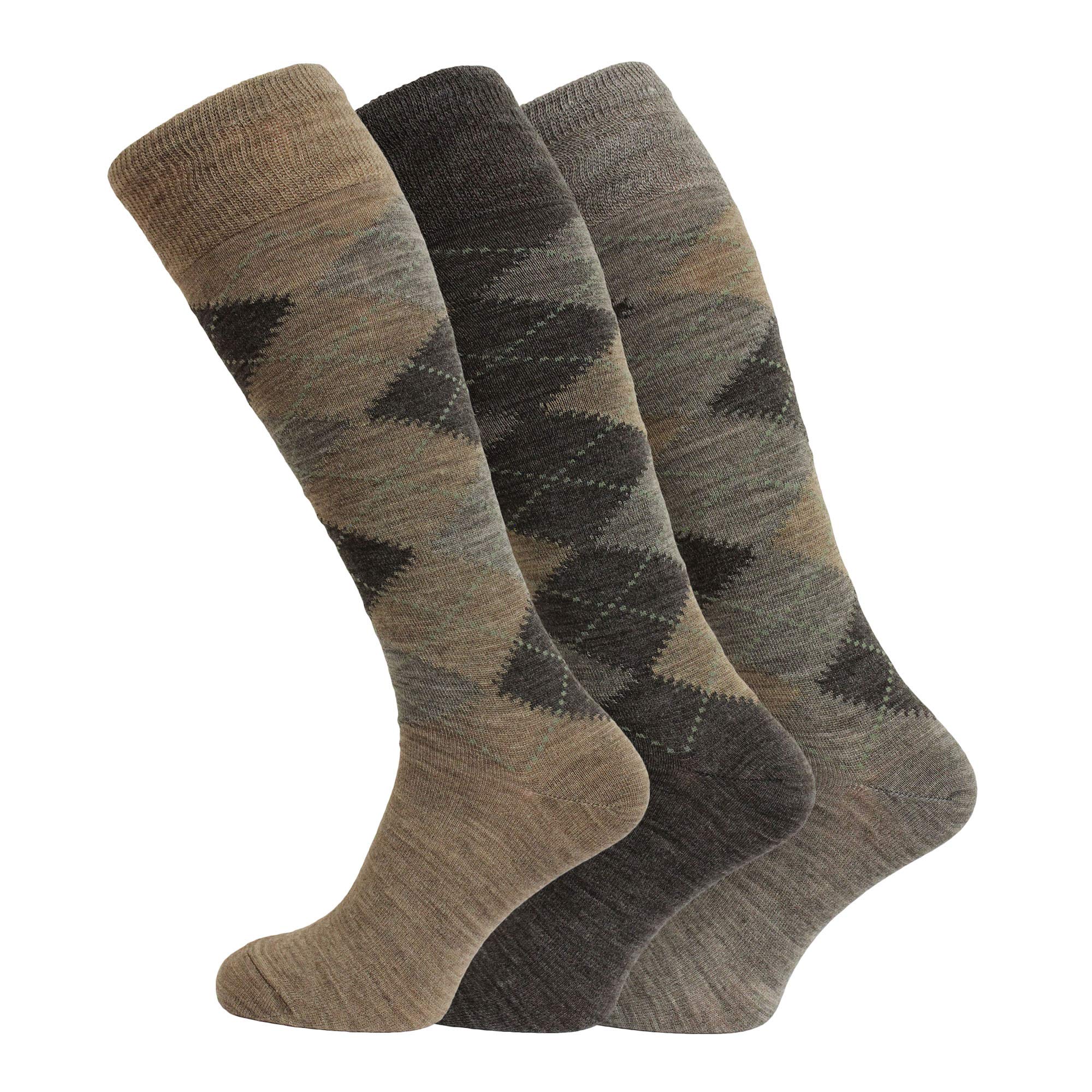 SE049-LONG-ARGYLE-BROWN-3PK